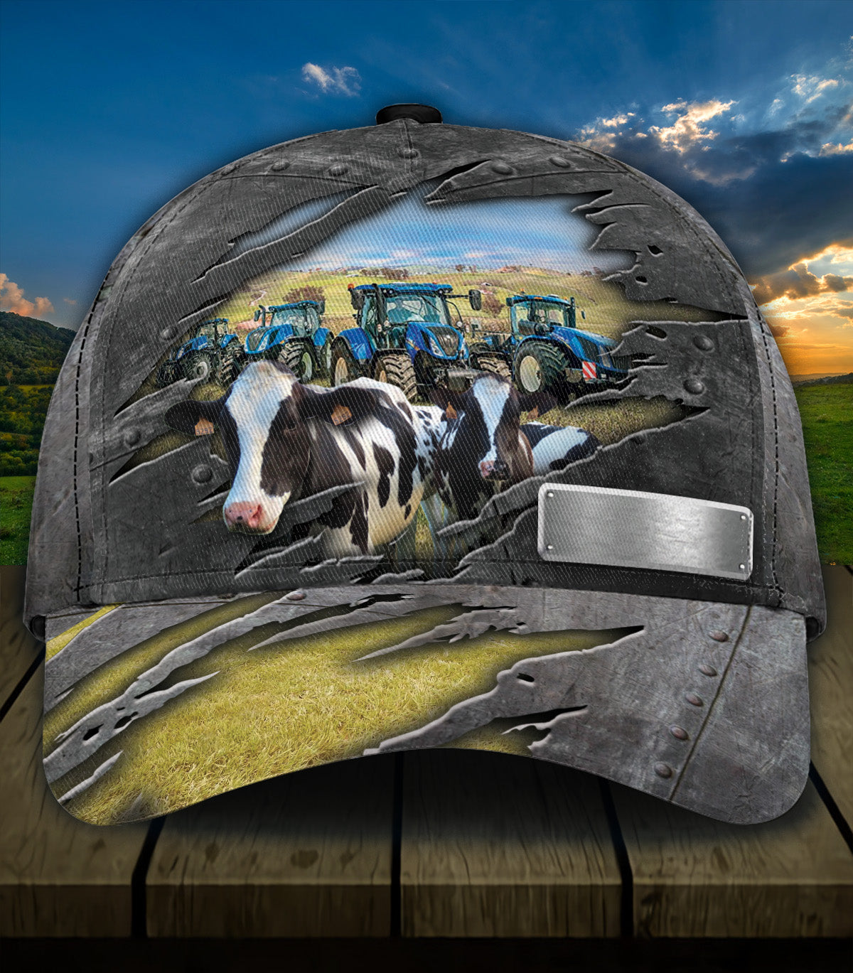 Personalized Cow Classic Cap, Personalized Gift for Farmers, Cow Lovers, Chicken Lovers Trucker Hats Custom Hats Gifts For Men & Women