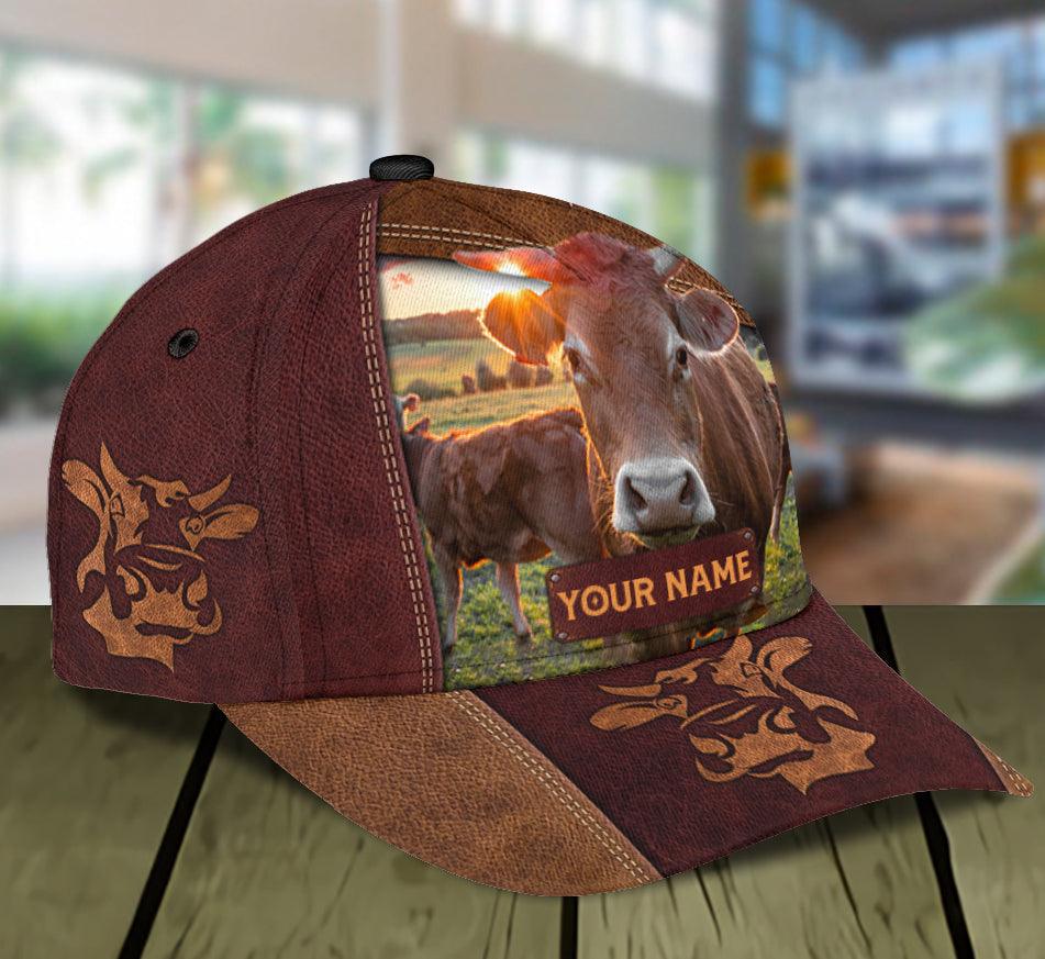 Personalized Cow Classic Cap, Personalized Gift for Farmers, Cow Lovers, Chicken Lovers Trucker Hats Custom Hats Gifts For Men & Women