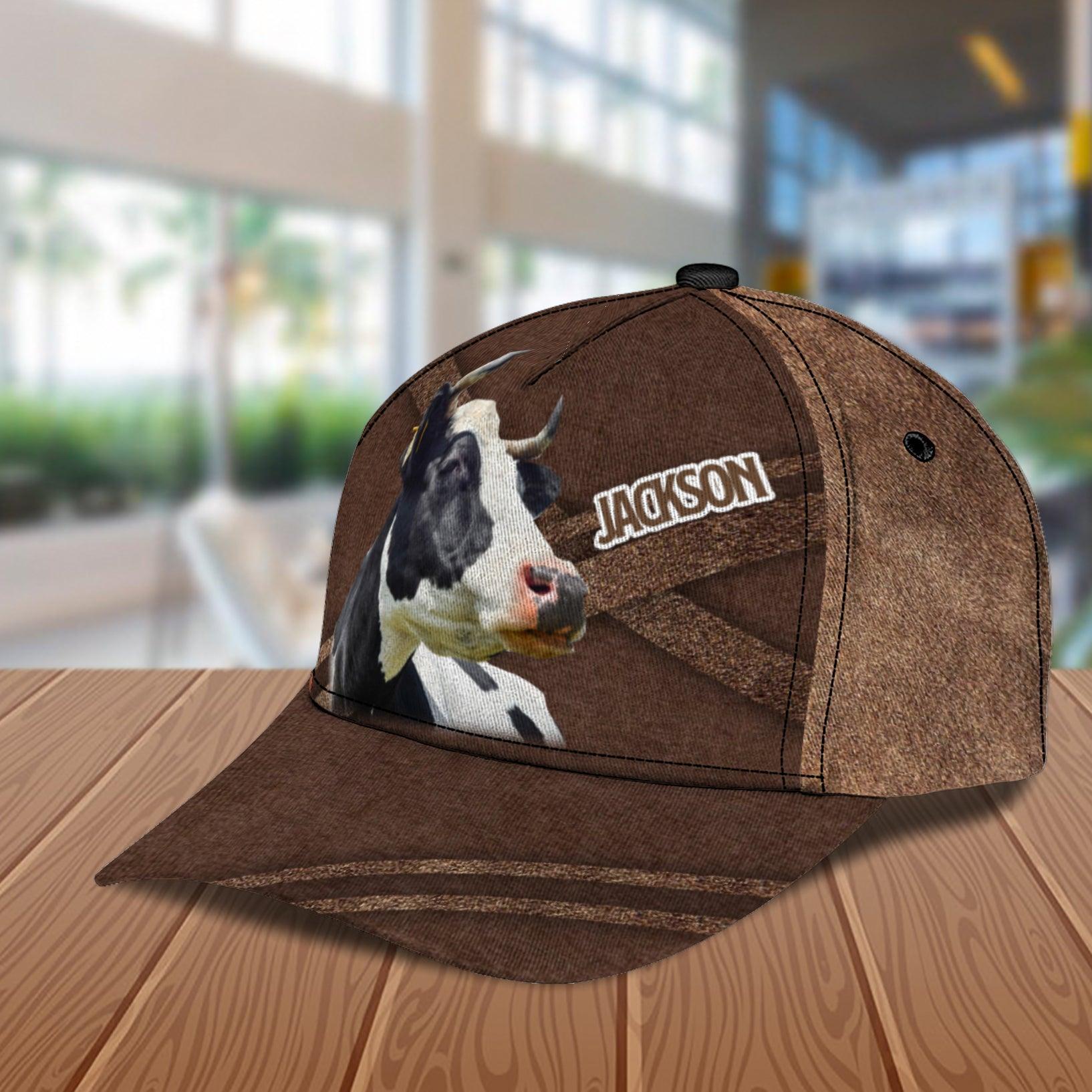 Personalized Cow Classic Cap, Personalized Gift for Farmers, Cow Lovers, Chicken Lovers Trucker Hats Custom Hats Gifts For Men & Women