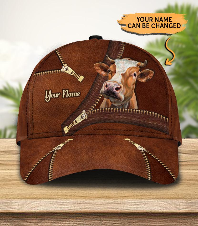 Personalized Cow Classic Cap, Personalized Gift for Farmers, Cow Lovers, Chicken Lovers Trucker Hats Custom Hats Gifts For Men & Women