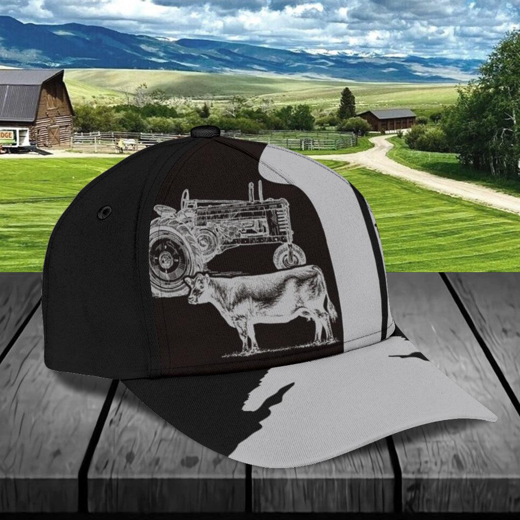 Personalized Cow Classic Cap, Personalized Gift for Farmers, Cow Lovers, Chicken Lovers Trucker Hats Custom Hats Gifts For Men & Women