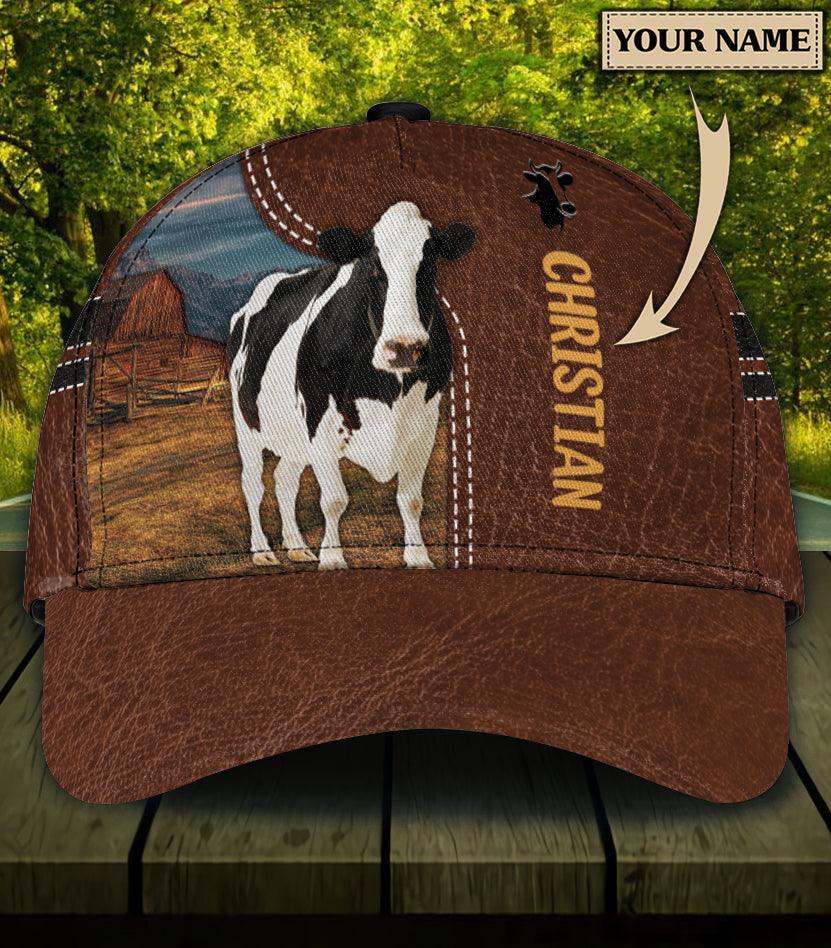 Personalized Cow Classic Cap, Personalized Gift for Farmers, Cow Lovers, Chicken Lovers Trucker Hats Custom Hats Gifts For Men & Women