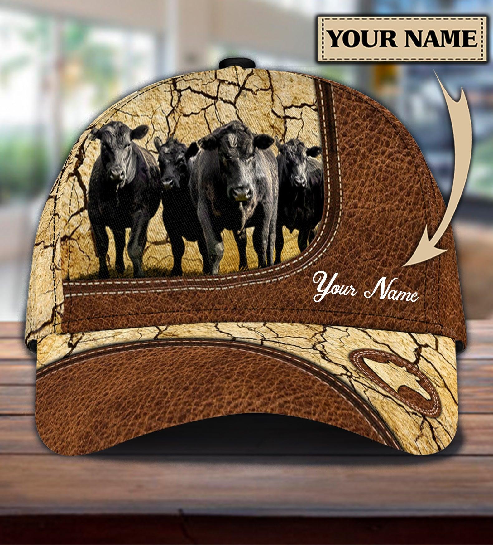 Personalized Cow Classic Cap, Personalized Gift for Farmers, Cow Lovers, Chicken Lovers Trucker Hats Custom Hats Gifts For Men & Women