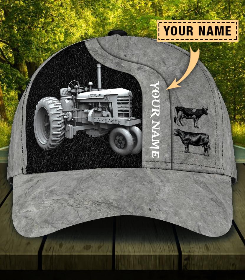 Personalized Cow Classic Cap, Personalized Gift for Farmers, Cow Lovers, Chicken Lovers Trucker Hats Custom Hats Gifts For Men & Women