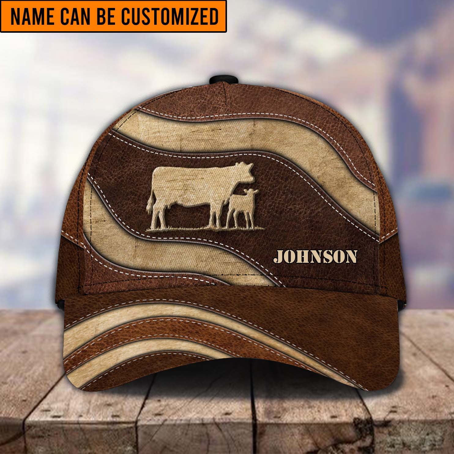 Personalized Cow Classic Cap, Personalized Gift for Farmers, Cow Lovers, Chicken Lovers Trucker Hats Custom Hats Gifts For Men & Women