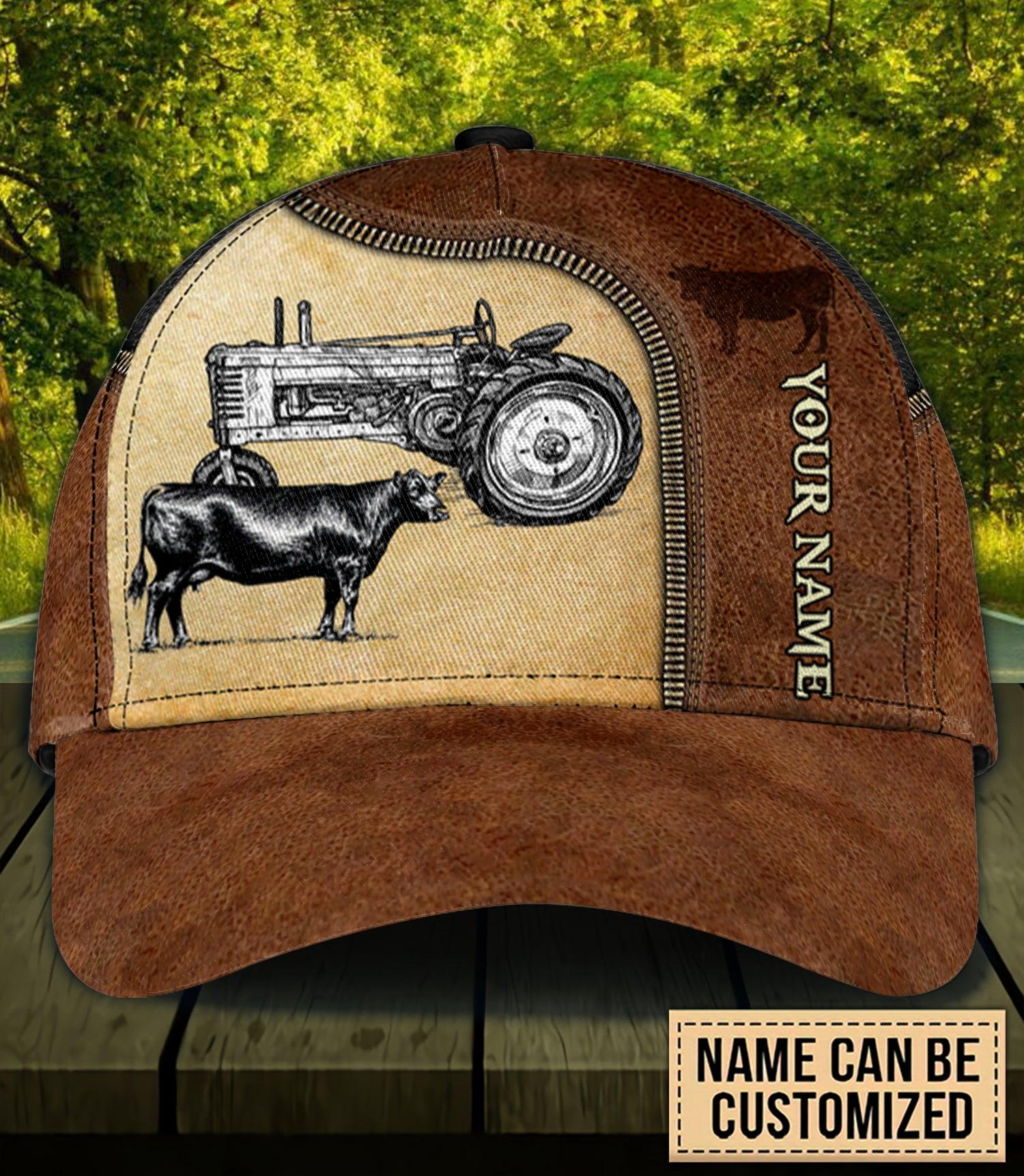 Personalized Cow Classic Cap, Personalized Gift for Farmers, Cow Lovers, Chicken Lovers Trucker Hats Custom Hats Gifts For Men & Women