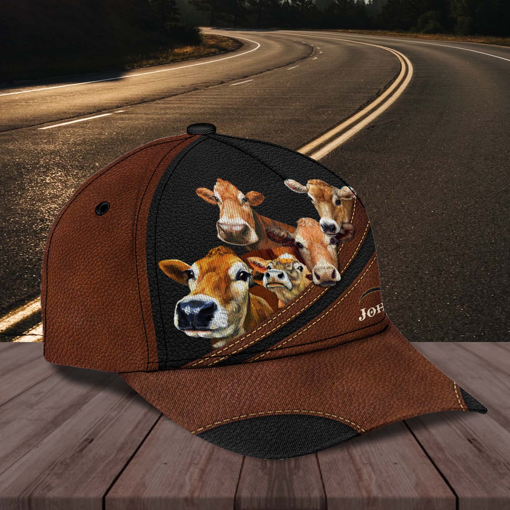 Personalized Cow Classic Cap, Personalized Gift for Farmers, Cow Lovers, Chicken Lovers Trucker Hats Custom Hats Gifts For Men & Women