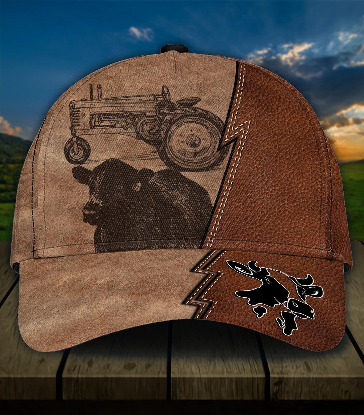 Personalized Cow Classic Cap, Personalized Gift for Farmers, Cow Lovers, Chicken Lovers Trucker Hats Custom Hats Gifts For Men & Women