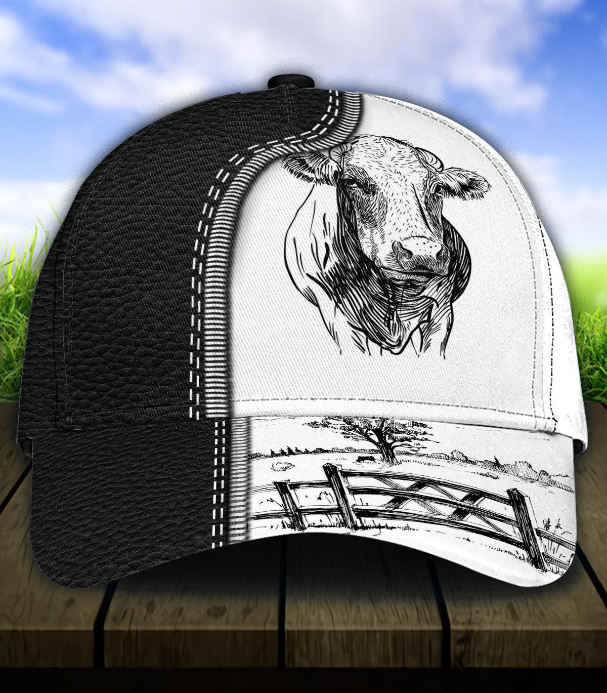 Personalized Cow Classic Cap, Personalized Gift for Farmers, Cow Lovers, Chicken Lovers Trucker Hats Custom Hats Gifts For Men & Women