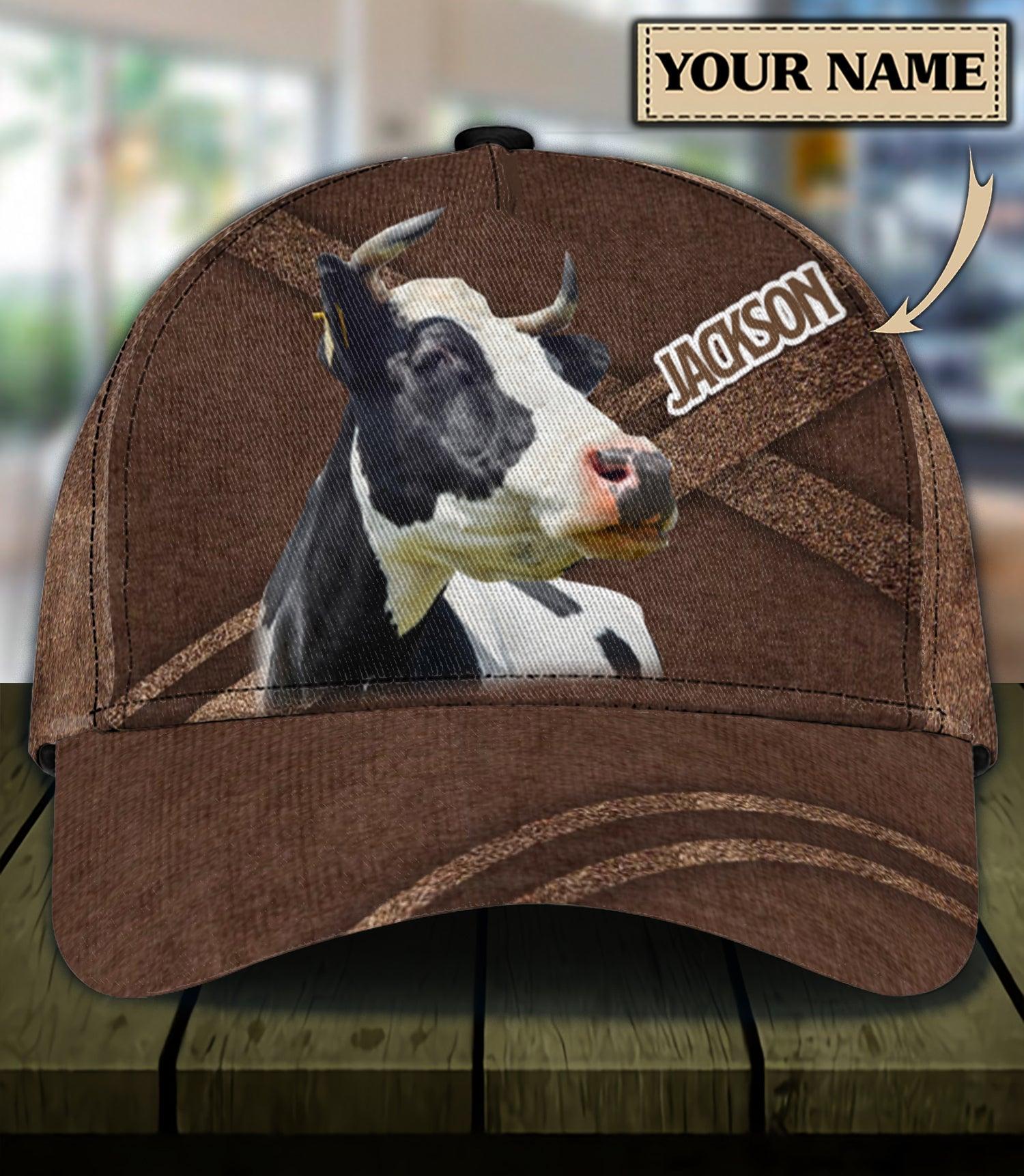 Personalized Cow Classic Cap, Personalized Gift for Farmers, Cow Lovers, Chicken Lovers Trucker Hats Custom Hats Gifts For Men & Women