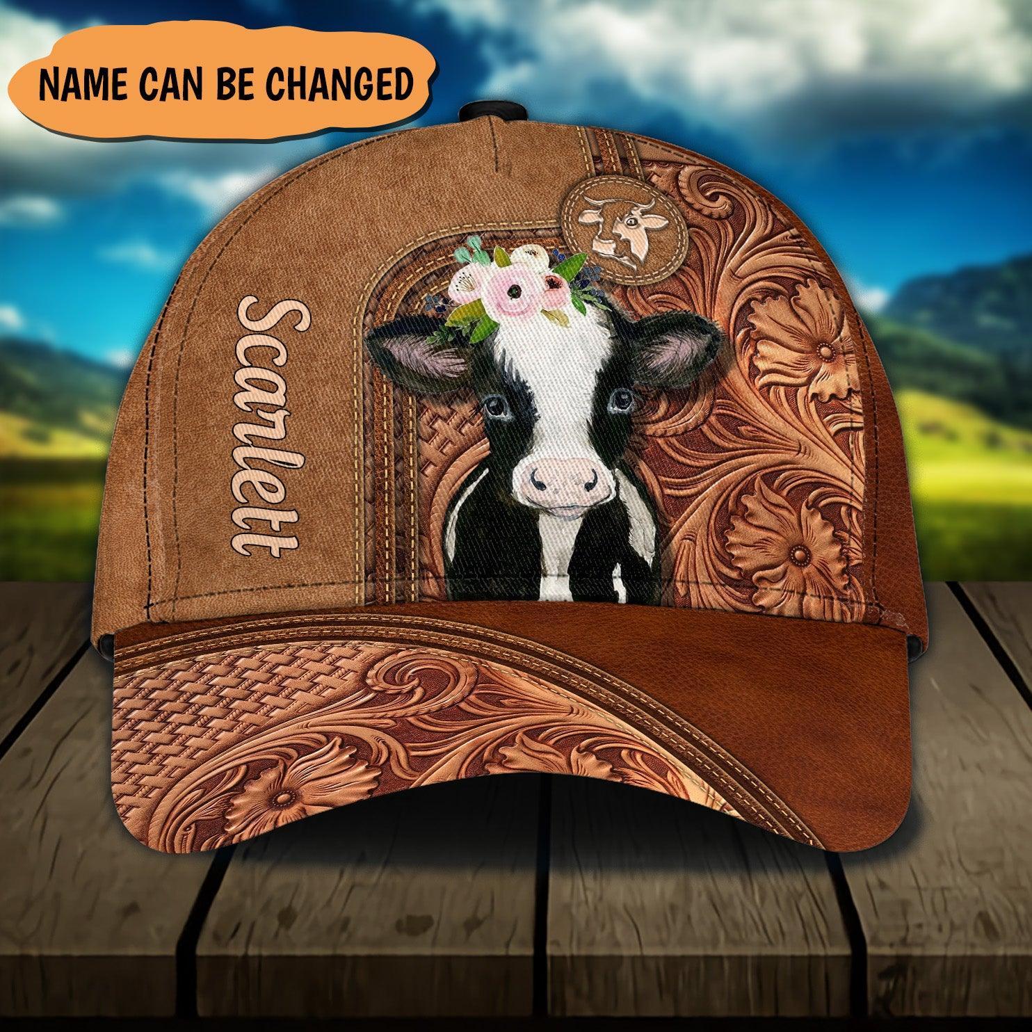 Personalized Cow Classic Cap, Personalized Gift for Farmers, Cow Lovers, Chicken Lovers Trucker Hats Custom Hats Gifts For Men & Women