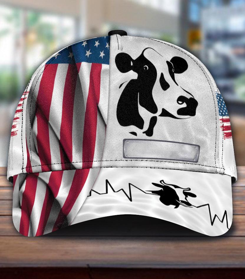 Personalized Cow Classic Cap, Personalized Gift for Farmers, Cow Lovers, Chicken Lovers Trucker Hats Custom Hats Gifts For Men & Women