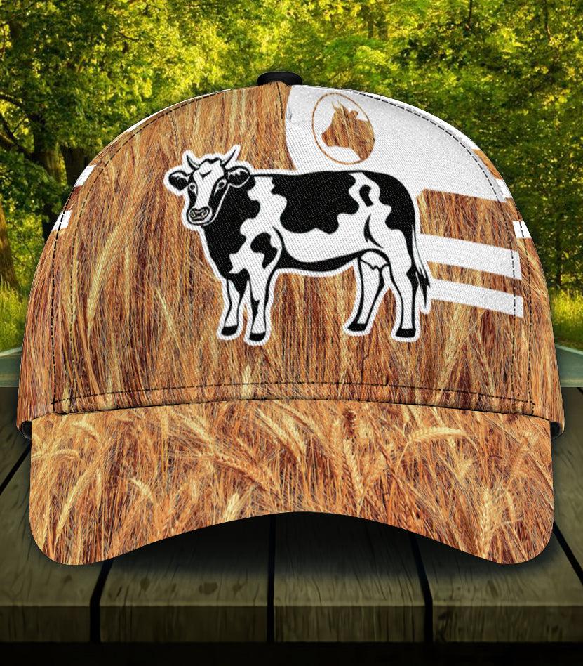 Personalized Cow Classic Cap, Personalized Gift for Farmers, Cow Lovers, Chicken Lovers Trucker Hats Custom Hats Gifts For Men & Women