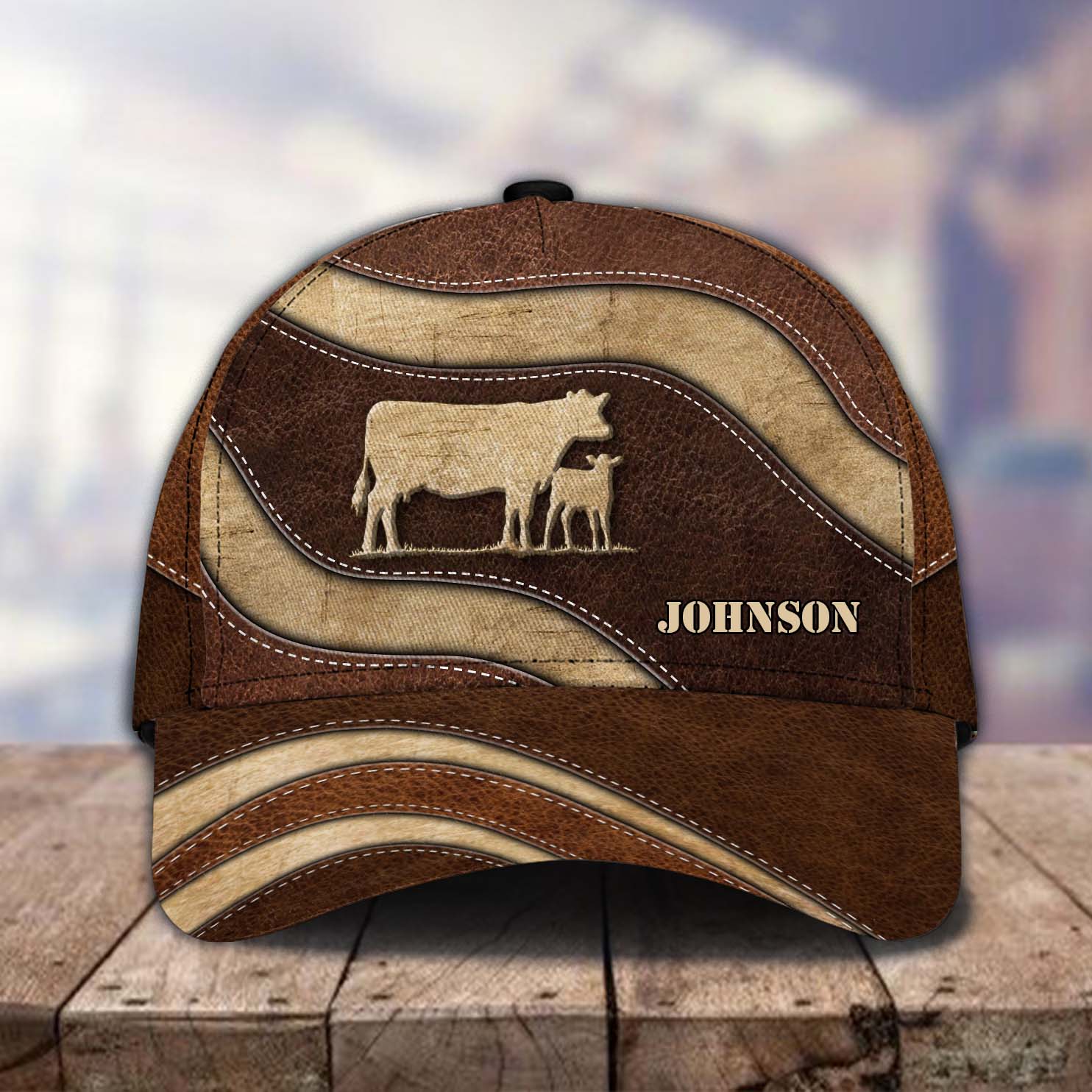Personalized Cow Classic Cap, Personalized Gift for Farmers, Cow Lovers, Chicken Lovers Trucker Hats Custom Hats Gifts For Men & Women