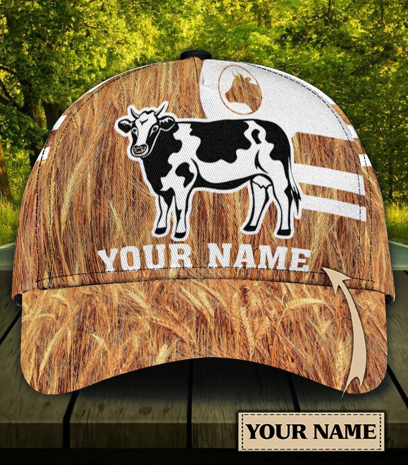 Personalized Cow Classic Cap, Personalized Gift for Farmers, Cow Lovers, Chicken Lovers Trucker Hats Custom Hats Gifts For Men & Women