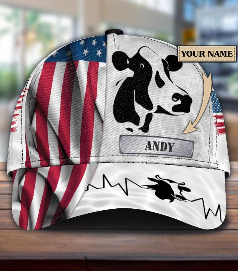 Personalized Cow Classic Cap, Personalized Gift for Farmers, Cow Lovers, Chicken Lovers Trucker Hats Custom Hats Gifts For Men & Women