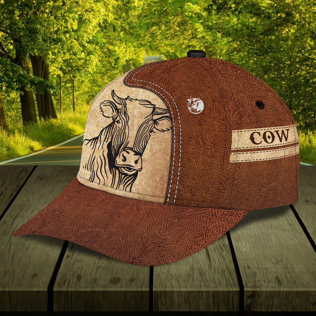 Personalized Cow Classic Cap, Personalized Gift for Farmers, Cow Lovers, Chicken Lovers Trucker Hats Custom Hats Gifts For Men & Women