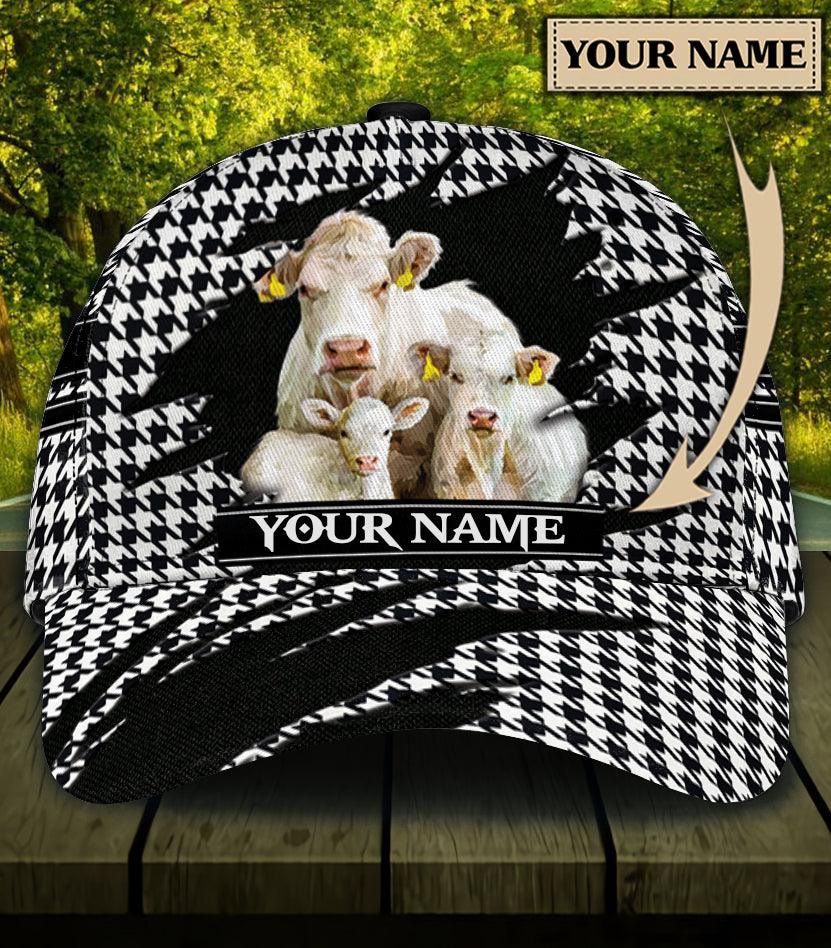 Personalized Cow Classic Cap, Personalized Gift for Farmers, Cow Lovers, Chicken Lovers Trucker Hats Custom Hats Gifts For Men & Women