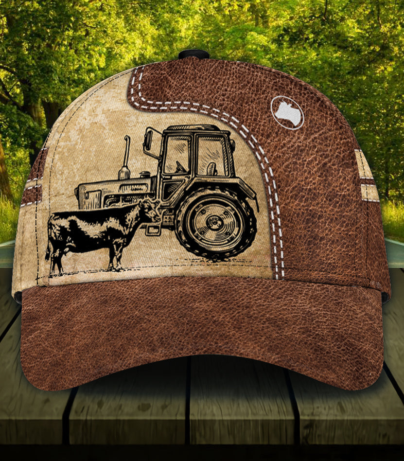 Personalized Cow Classic Cap, Personalized Gift for Farmers, Cow Lovers, Chicken Lovers Trucker Hats Custom Hats Gifts For Men & Women