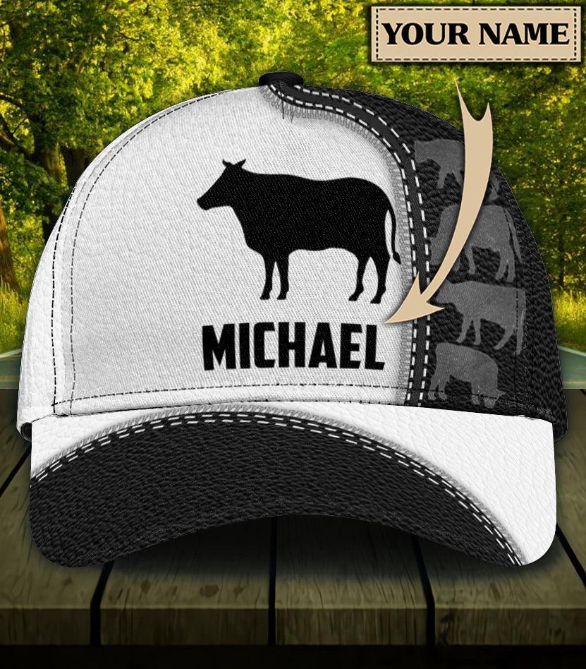 Personalized Cow Classic Cap, Personalized Gift for Farmers, Cow Lovers, Chicken Lovers Trucker Hats Custom Hats Gifts For Men & Women