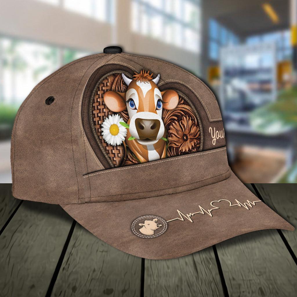 Personalized Cow Classic Cap, Personalized Gift for Farmers, Cow Lovers, Chicken Lovers Trucker Hats Custom Hats Gifts For Men & Women