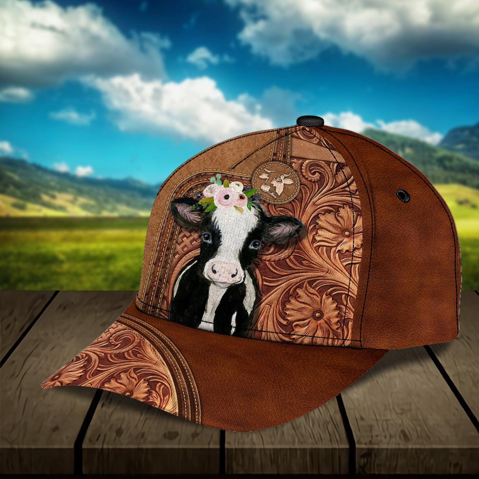 Personalized Cow Classic Cap, Personalized Gift for Farmers, Cow Lovers, Chicken Lovers Trucker Hats Custom Hats Gifts For Men & Women