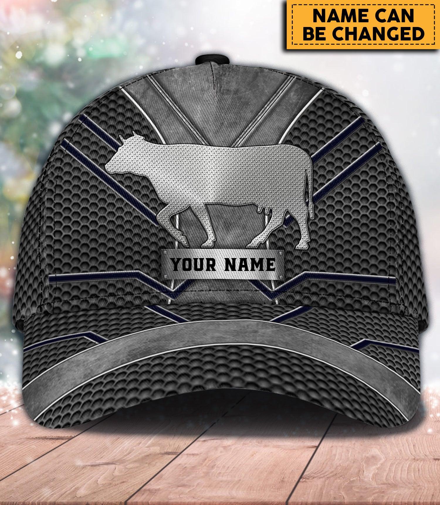 Personalized Cow Classic Cap, Personalized Gift for Farmers, Cow Lovers, Chicken Lovers Trucker Hats Custom Hats Gifts For Men & Women