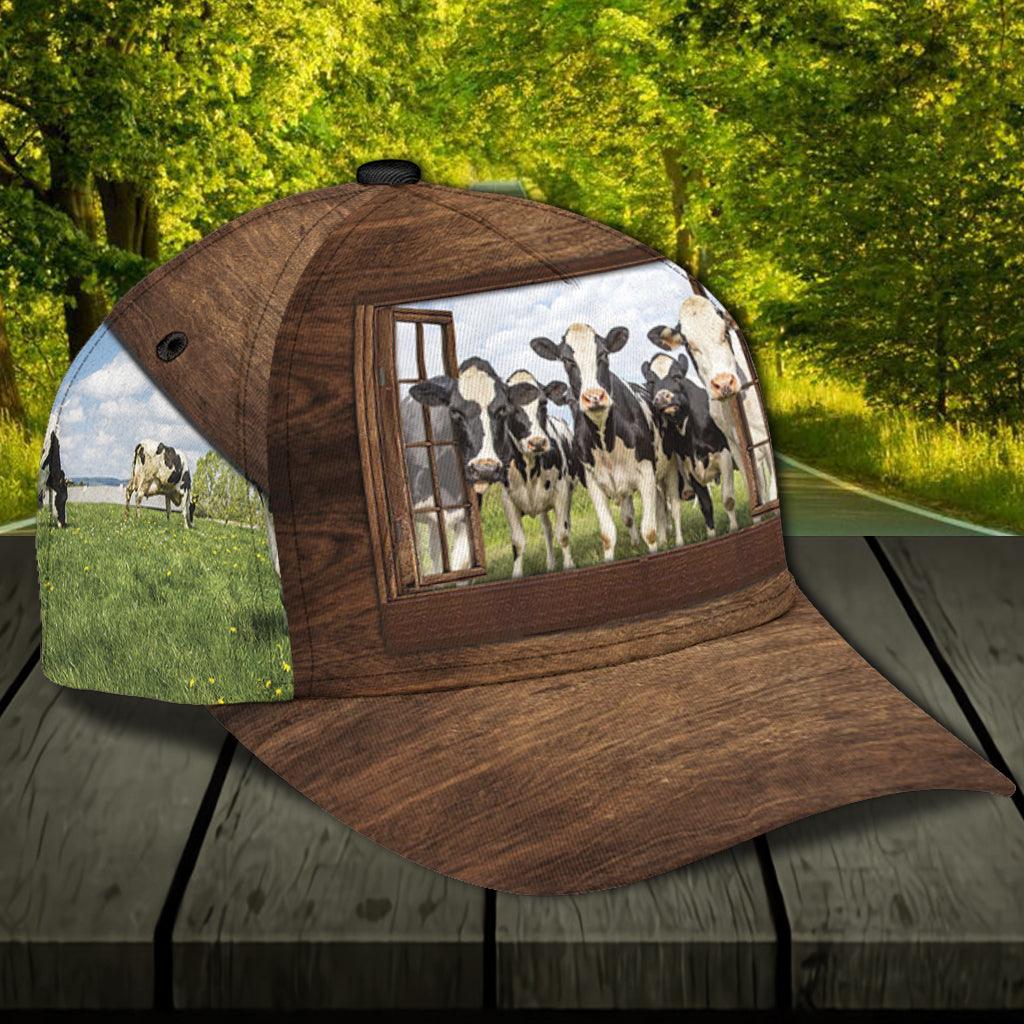 Personalized Cow Classic Cap, Personalized Gift for Farmers, Cow Lovers, Chicken Lovers Trucker Hats Custom Hats Gifts For Men & Women