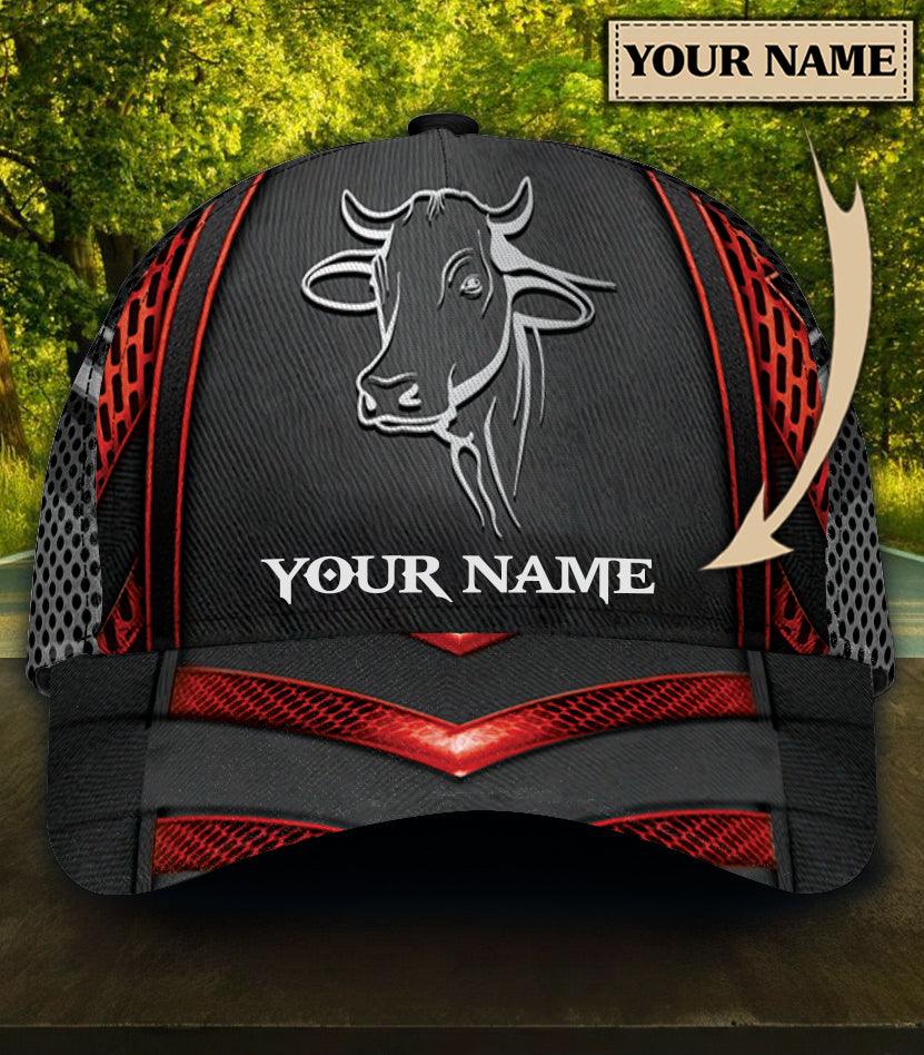 Personalized Cow Classic Cap, Personalized Gift for Farmers, Cow Lovers, Chicken Lovers Trucker Hats Custom Hats Gifts For Men & Women