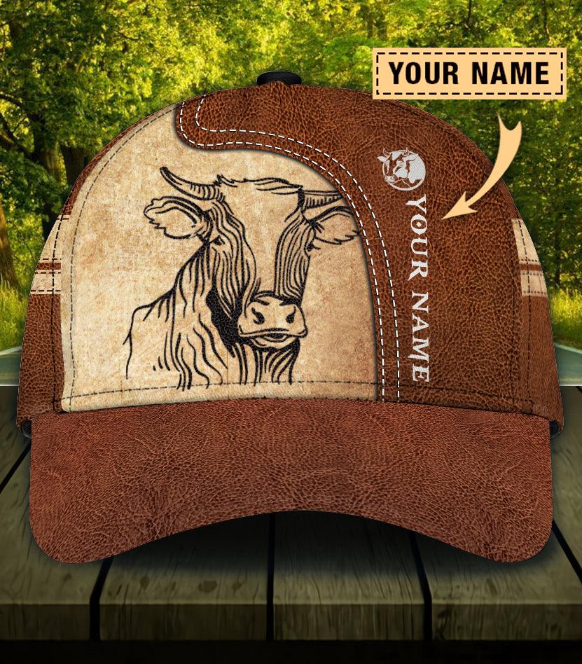 Personalized Cow Classic Cap, Personalized Gift for Farmers, Cow Lovers, Chicken Lovers Trucker Hats Custom Hats Gifts For Men & Women