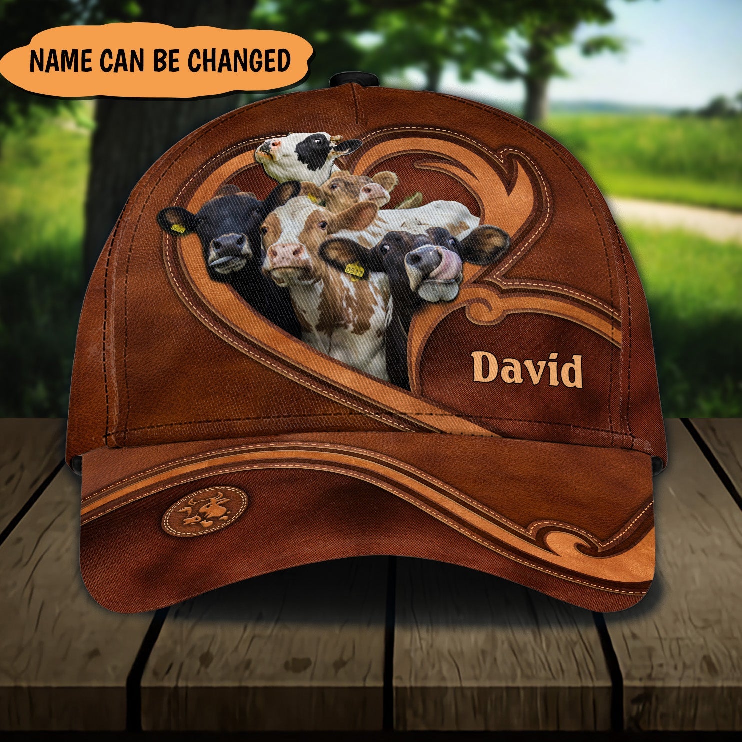 Personalized Cow Classic Cap, Personalized Gift for Farmers, Cow Lovers, Chicken Lovers Trucker Hats Custom Hats Gifts For Men & Women