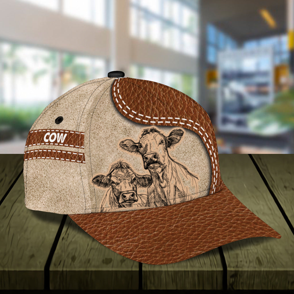 Personalized Cow Classic Cap, Personalized Gift for Farmers, Cow Lovers, Chicken Lovers Trucker Hats Custom Hats Gifts For Men & Women