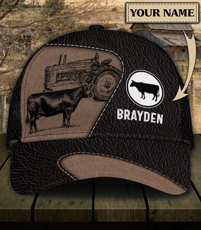 Personalized Cow Classic Cap, Personalized Gift for Farmers, Cow Lovers, Chicken Lovers Trucker Hats Custom Hats Gifts For Men & Women