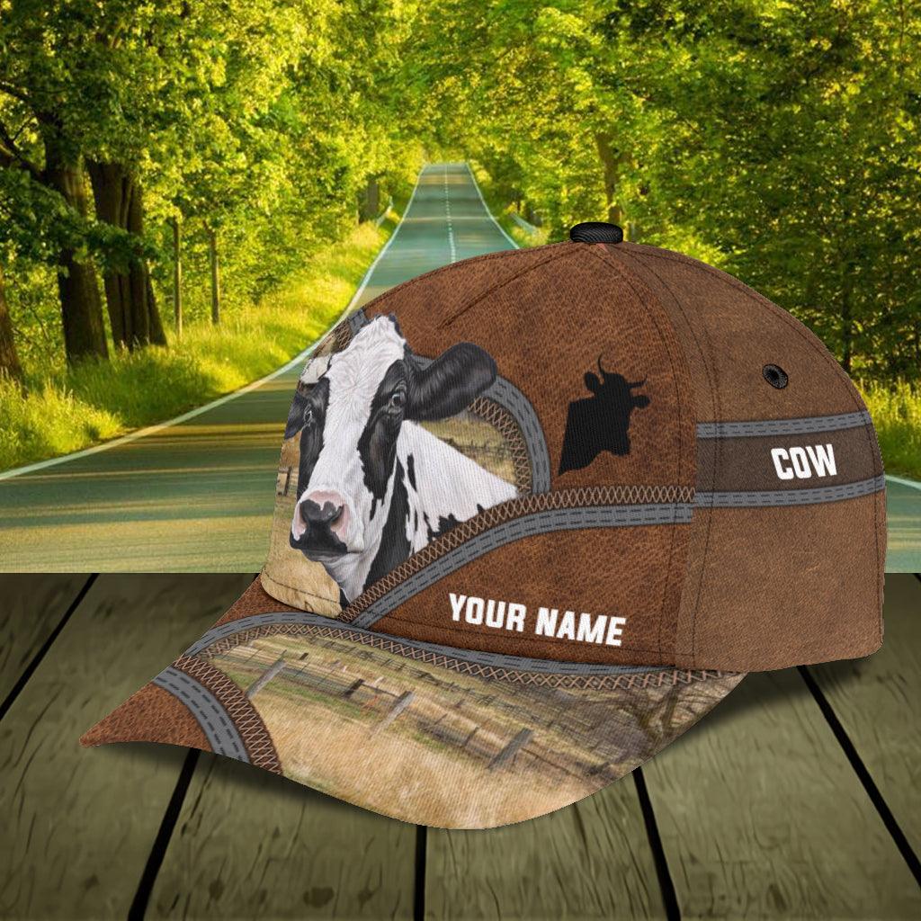 Personalized Cow Classic Cap, Personalized Gift for Farmers, Cow Lovers, Chicken Lovers Trucker Hats Custom Hats Gifts For Men & Women