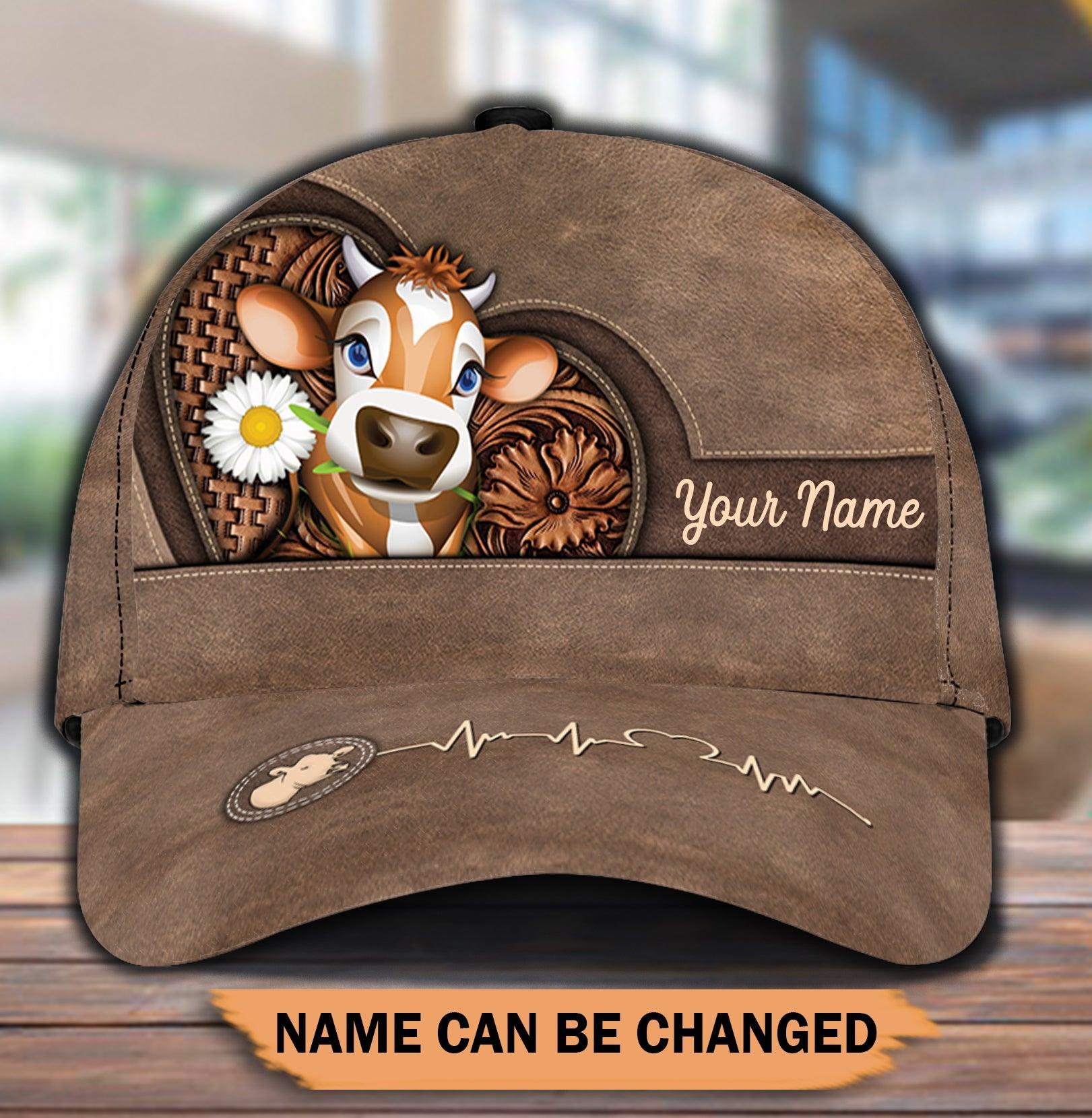 Personalized Cow Classic Cap, Personalized Gift for Farmers, Cow Lovers, Chicken Lovers Trucker Hats Custom Hats Gifts For Men & Women