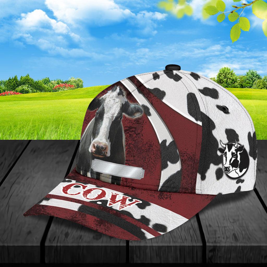 Personalized Cow Classic Cap, Personalized Gift for Farmers, Cow Lovers, Chicken Lovers Trucker Hats Custom Hats Gifts For Men & Women