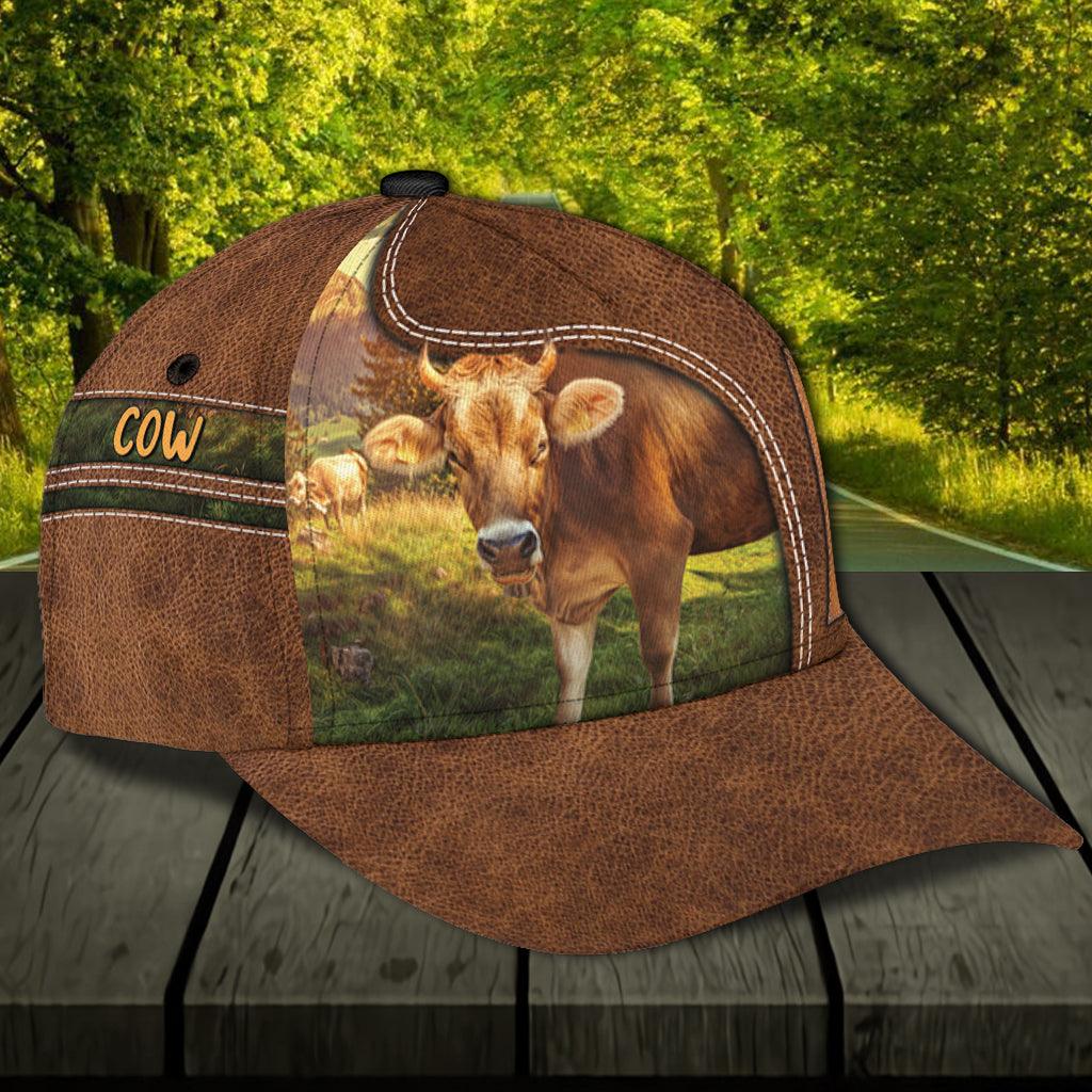 Personalized Cow Classic Cap, Personalized Gift for Farmers, Cow Lovers, Chicken Lovers Trucker Hats Custom Hats Gifts For Men & Women