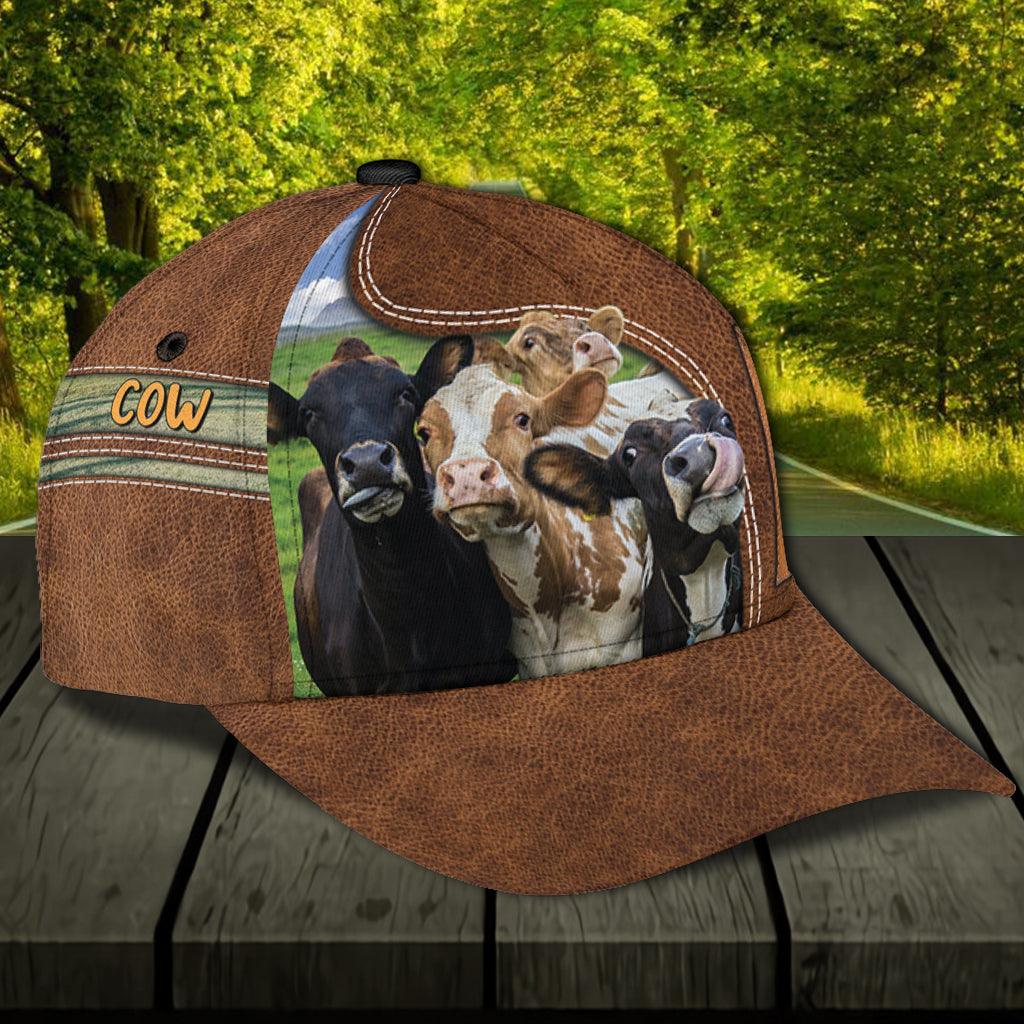 Personalized Cow Classic Cap, Personalized Gift for Farmers, Cow Lovers, Chicken Lovers Trucker Hats Custom Hats Gifts For Men & Women