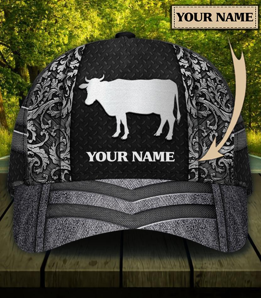 Personalized Cow Classic Cap, Personalized Gift for Farmers, Cow Lovers, Chicken Lovers Trucker Hats Custom Hats Gifts For Men & Women