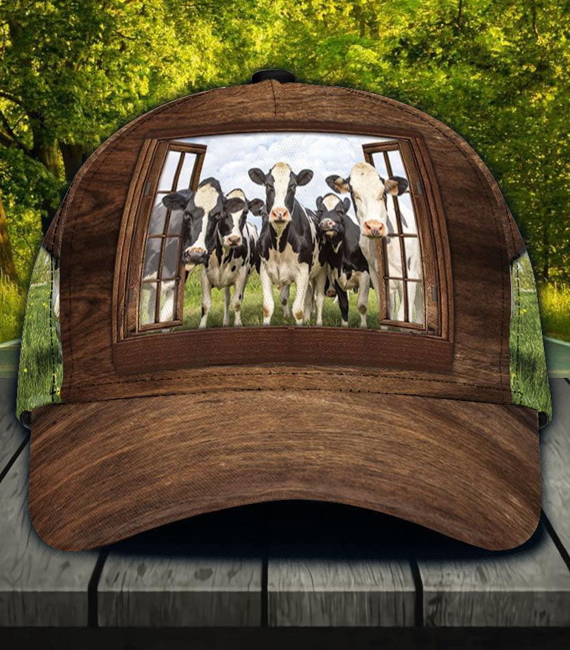 Personalized Cow Classic Cap, Personalized Gift for Farmers, Cow Lovers, Chicken Lovers Trucker Hats Custom Hats Gifts For Men & Women