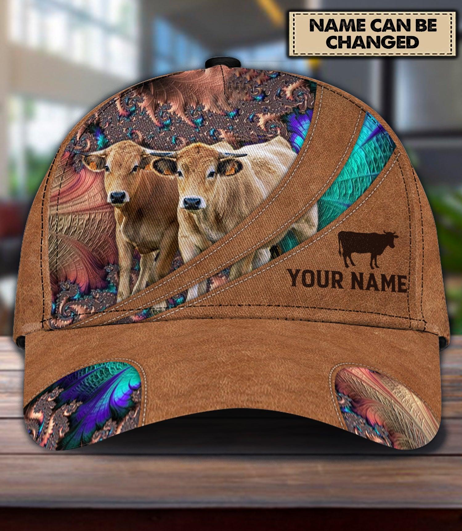 Personalized Cow Classic Cap, Personalized Gift for Farmers, Cow Lovers, Chicken Lovers Trucker Hats Custom Hats Gifts For Men & Women