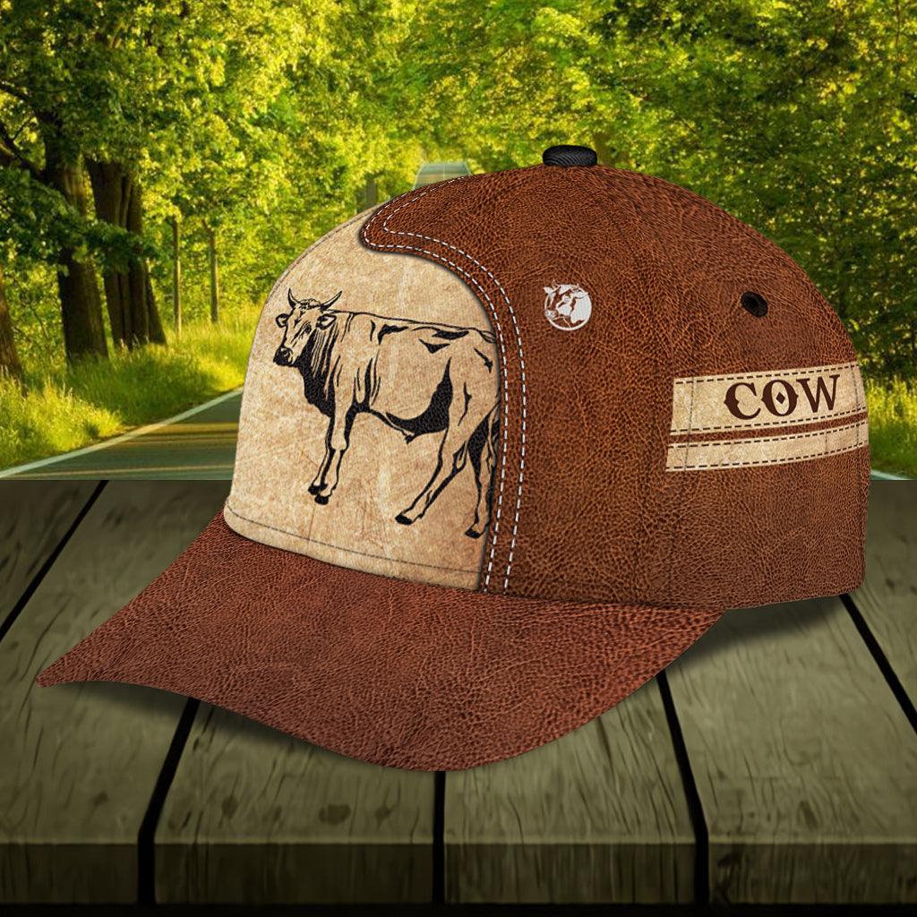 Personalized Cow Classic Cap, Personalized Gift for Farmers, Cow Lovers, Chicken Lovers Trucker Hats Custom Hats Gifts For Men & Women