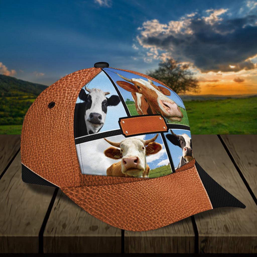 Personalized Cow Classic Cap, Personalized Gift for Farmers, Cow Lovers, Chicken Lovers Trucker Hats Custom Hats Gifts For Men & Women