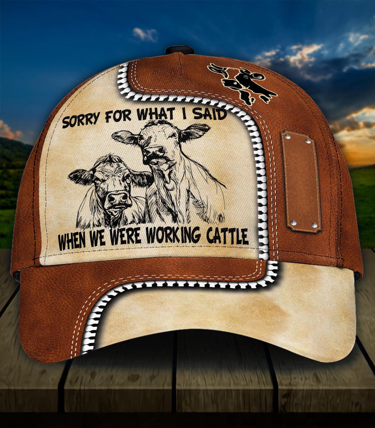 Personalized Cow Classic Cap, Personalized Gift for Farmers, Cow Lovers, Chicken Lovers Trucker Hats Custom Hats Gifts For Men & Women