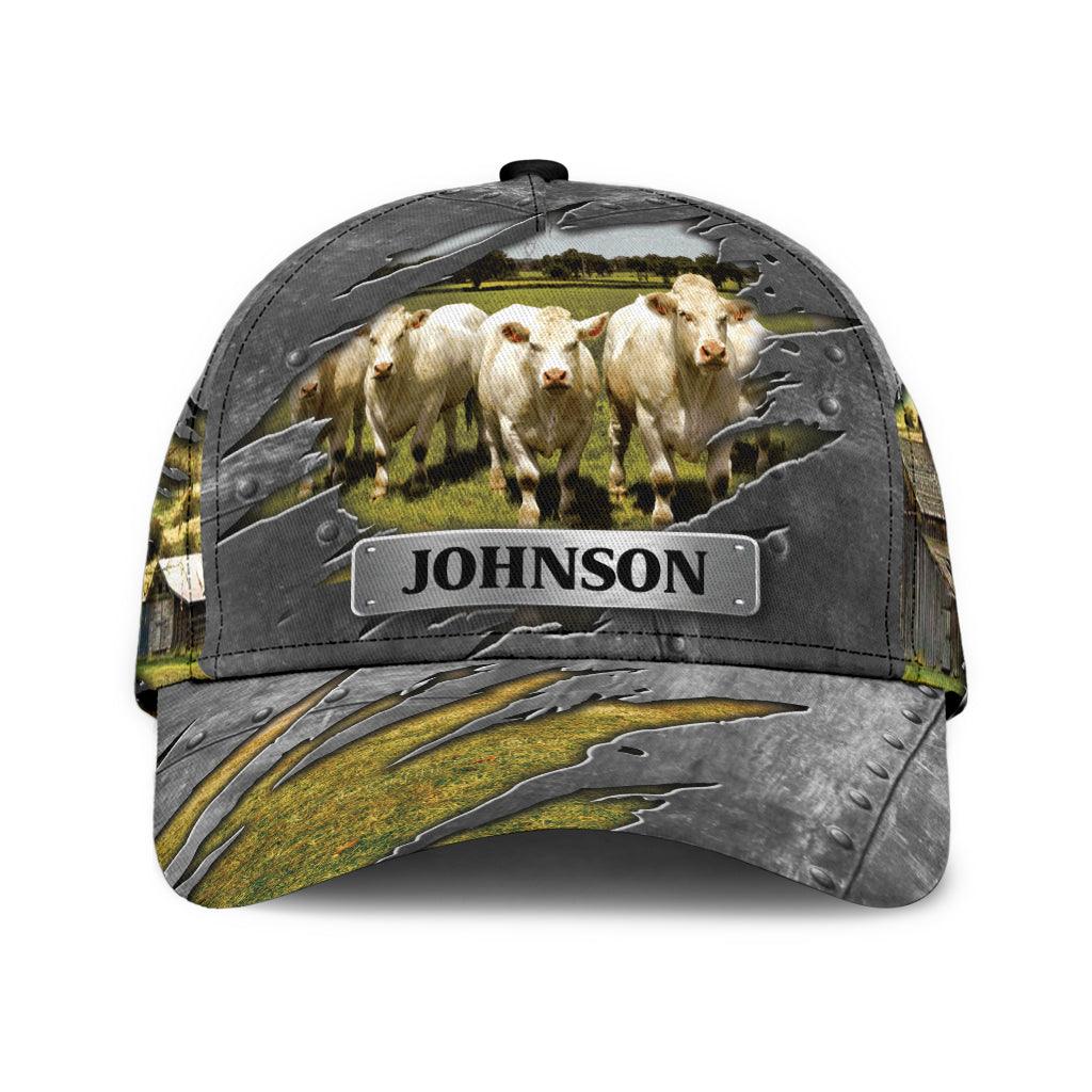 Personalized Cow Classic Cap, Personalized Gift for Farmers, Cow Lovers, Chicken Lovers Trucker Hats Custom Hats Gifts For Men & Women