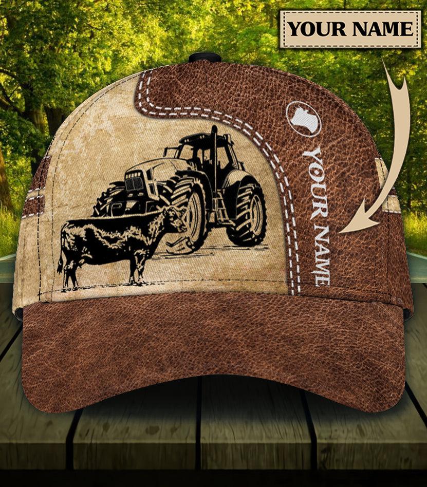 Personalized Cow Classic Cap, Personalized Gift for Farmers, Cow Lovers, Chicken Lovers Trucker Hats Custom Hats Gifts For Men & Women