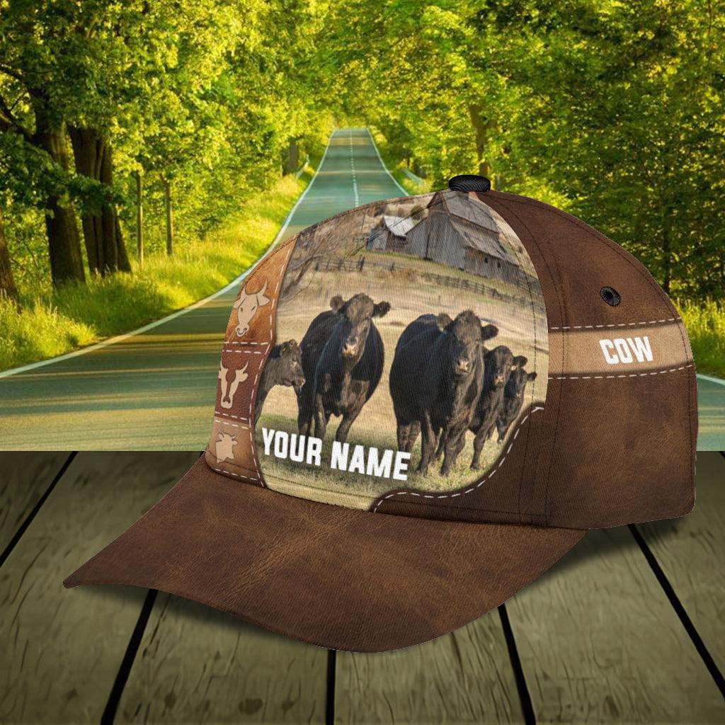 Personalized Cow Classic Cap, Personalized Gift for Farmers, Cow Lovers, Chicken Lovers Trucker Hats Custom Hats Gifts For Men & Women