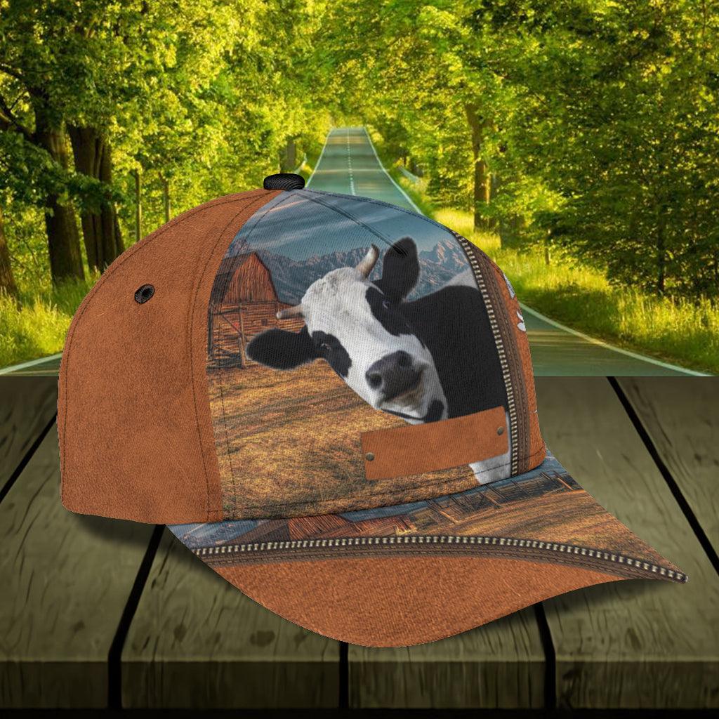 Personalized Cow Classic Cap, Personalized Gift for Farmers, Cow Lovers, Chicken Lovers Trucker Hats Custom Hats Gifts For Men & Women