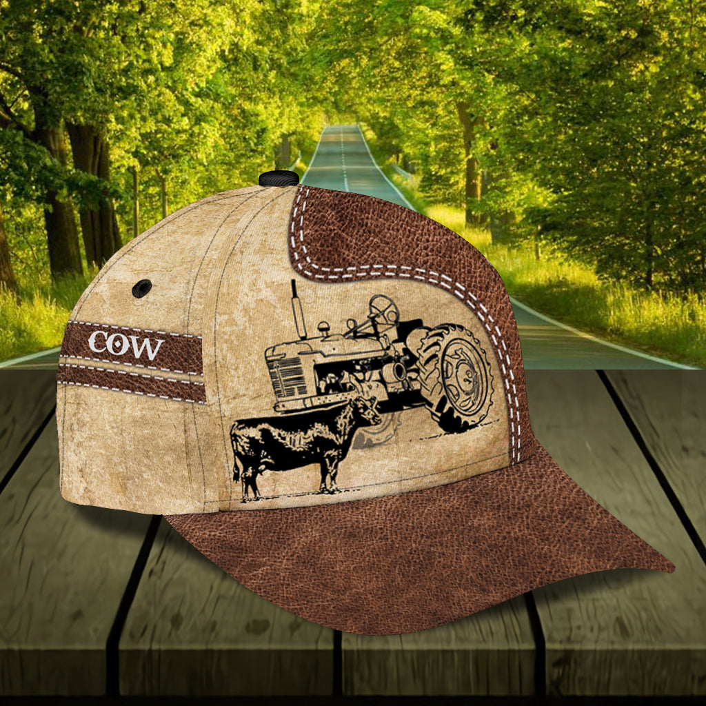 Personalized Cow Classic Cap, Personalized Gift for Farmers, Cow Lovers, Chicken Lovers Trucker Hats Custom Hats Gifts For Men & Women
