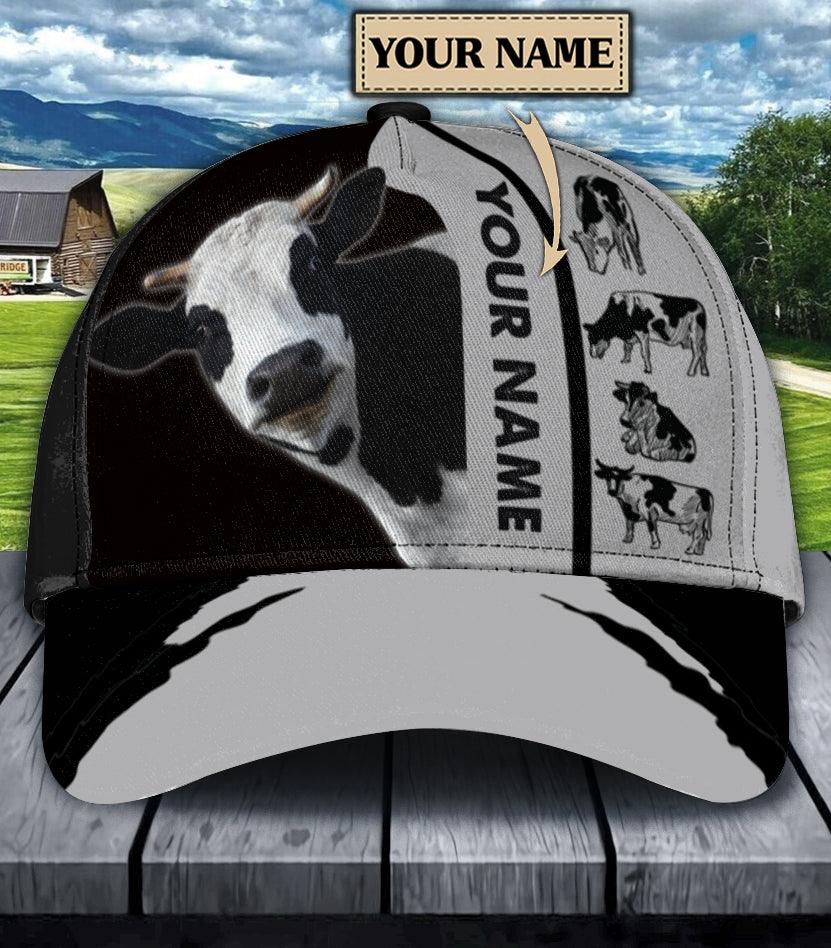 Personalized Cow Classic Cap, Personalized Gift for Farmers, Cow Lovers, Chicken Lovers Trucker Hats Custom Hats Gifts For Men & Women